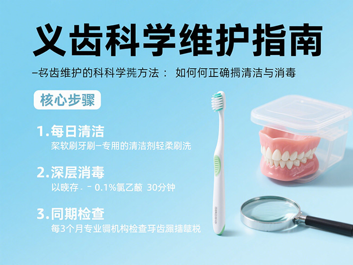 义齿维护的科学方法：如何正确清洁与消毒？|成都义齿厂家